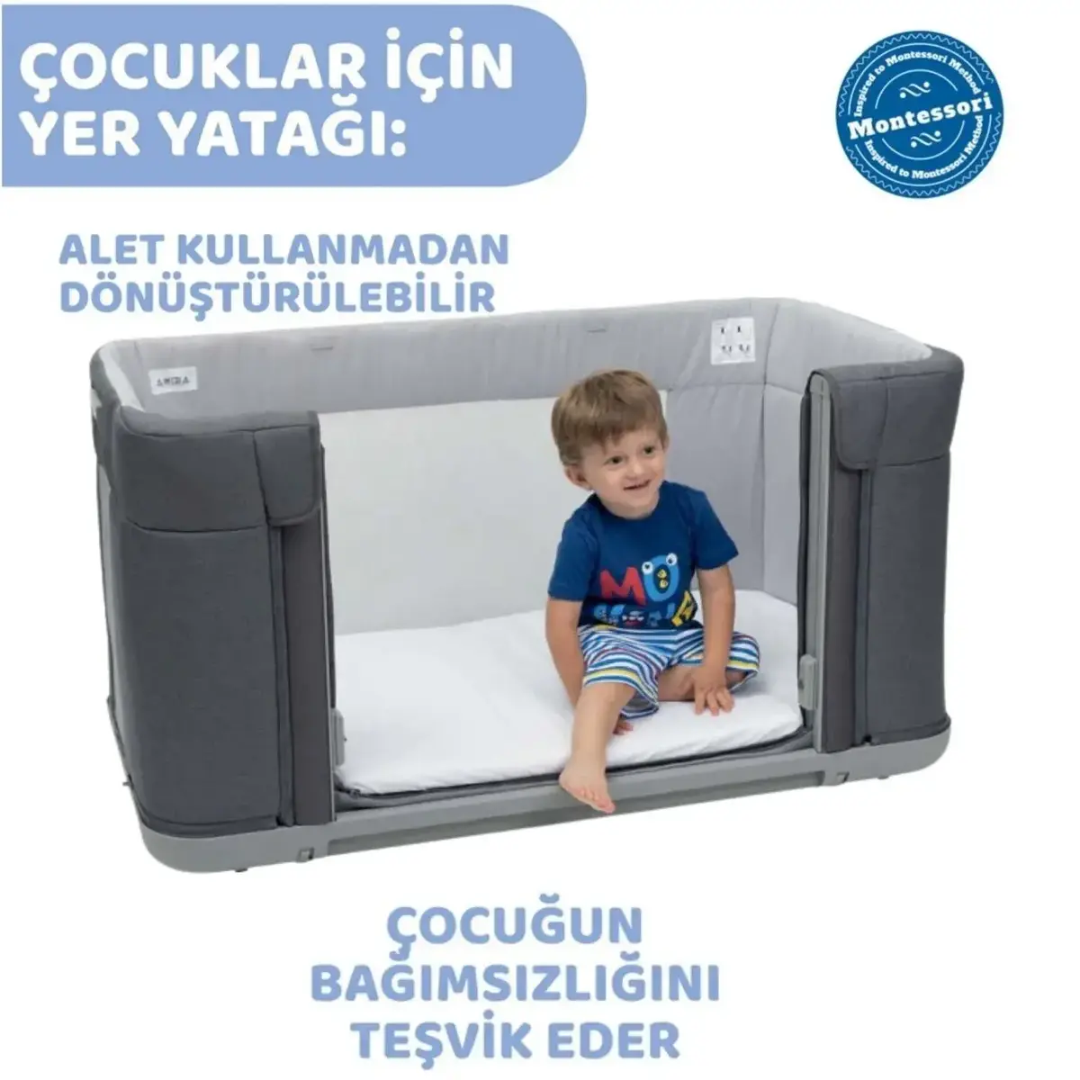 Chicco Next2Me Forever Anne Yanı Beşik Slate Grey