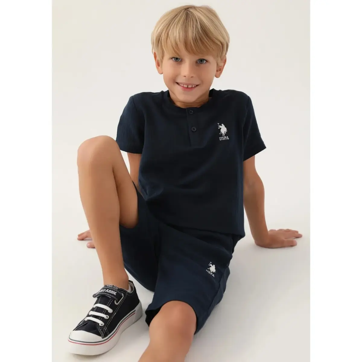 U.S. Polo 2li Takım Bermuda Lacivert