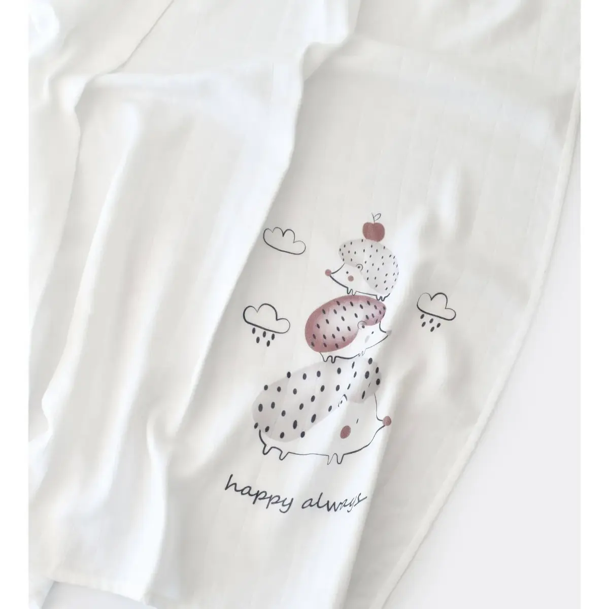 Bibaby Müslin Battaniye Clouds Are Happy Bambu Ekru