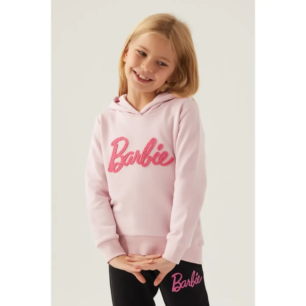Barbie Sweatshirt Toz Pembe Barbie Sweatshirt Toz Pembe