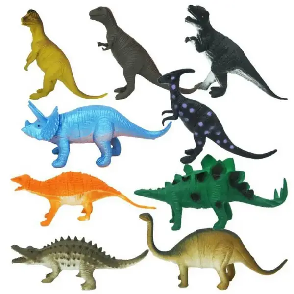 Dinozorların Dünyası Poşetli 9'lu Hayvan Oyun Seti