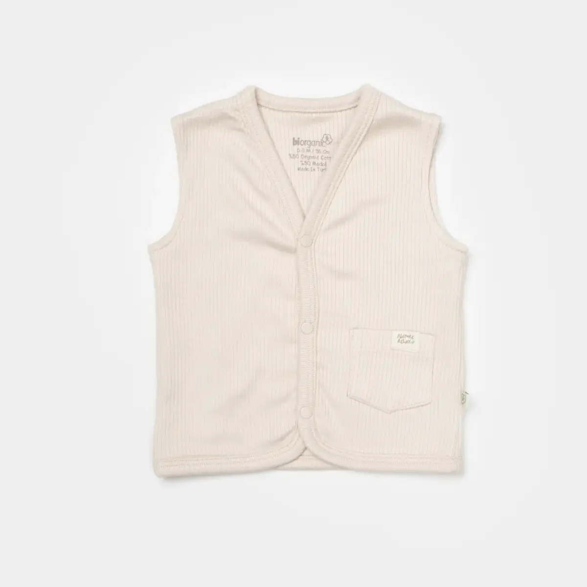 Bibaby Organik Yelek Modal Nature Relax Bej Bibaby Organik Yelek Modal Nature Relax Bej