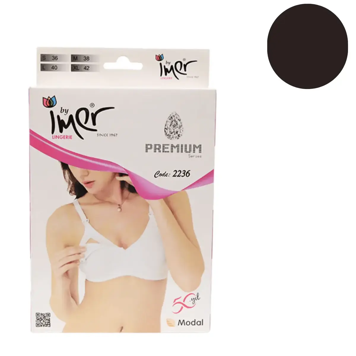 İmer Emzirme Sütyen Modal Siyah X100