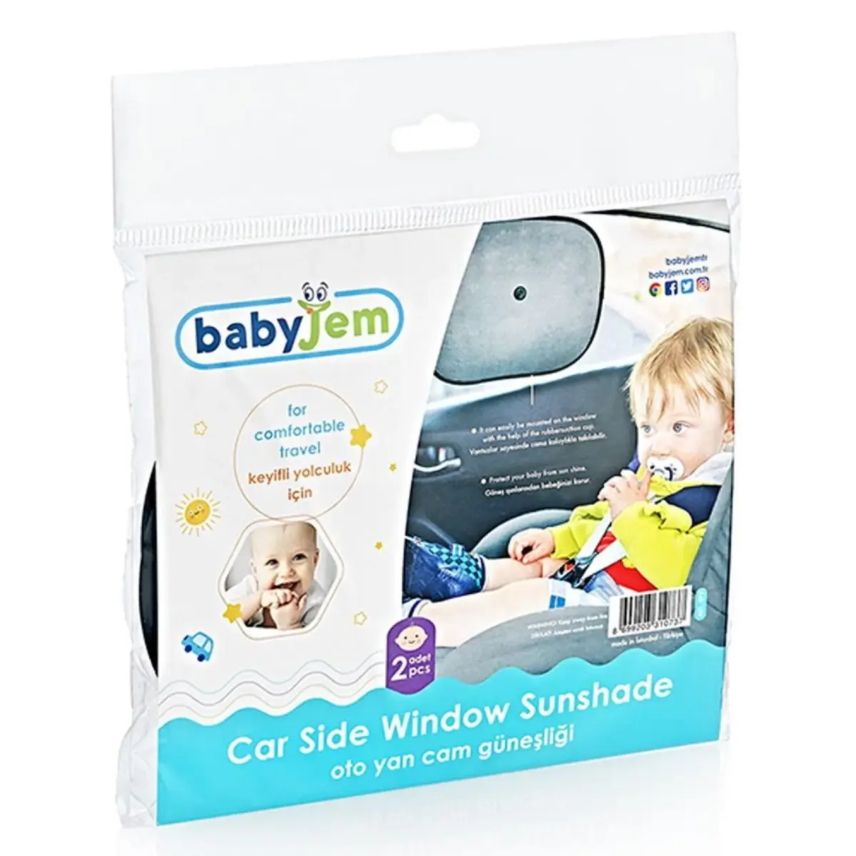 Babyjem Oto Yan Cam Güneşliği 2li