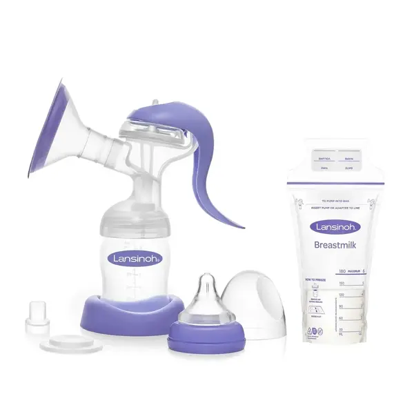 Lansinoh Manuel Göğüs Pompası + Süt Saklama Poşeti 50li