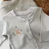 Bibaby Organik Zıbın Takımı Battaniyeli Tüllü Hug Me Bear Yeşil