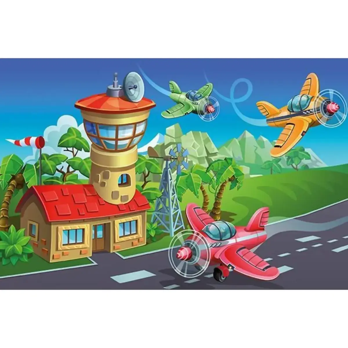 Art Kids Çılgın Pilotlar Ahşap Puzzle 50 Parça