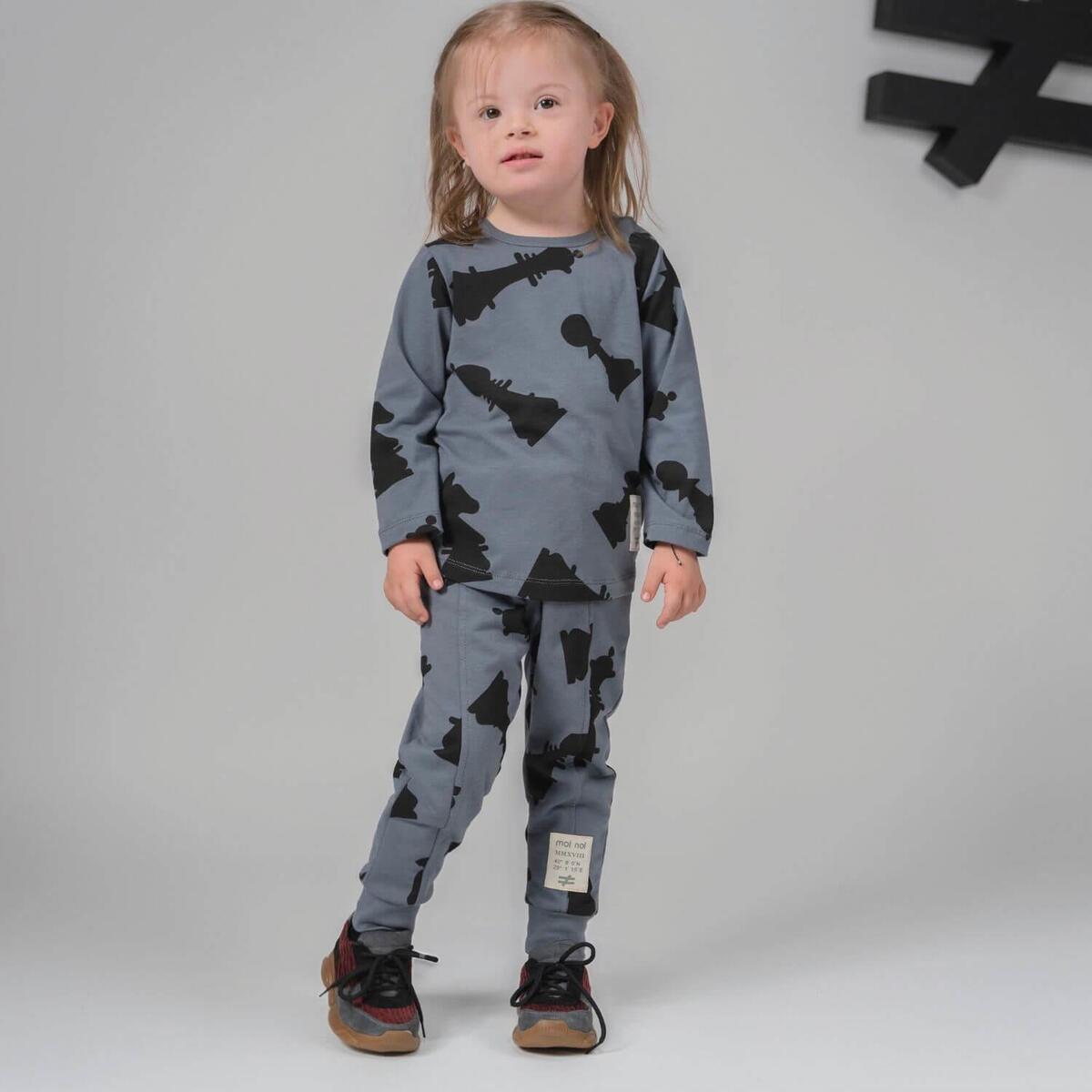 Moi Noi 2li Takım Desenli Antrasit