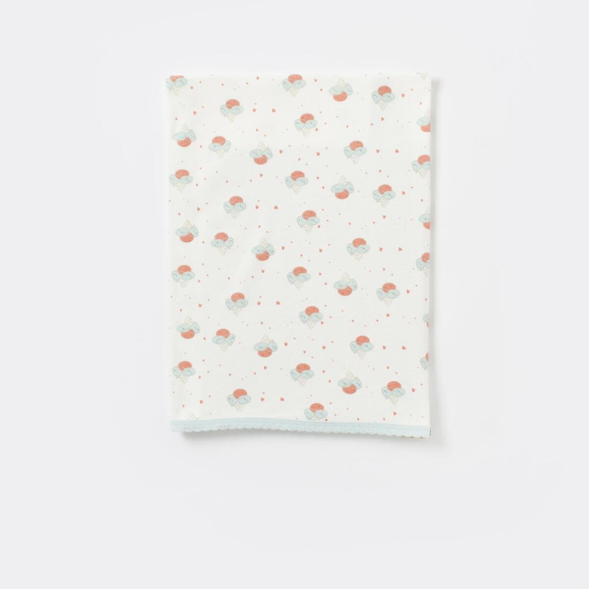 Bibaby Organik Zıbın Takımı Battaniyeli Tüllü Pretty Ears Bunny Mint - Ekru