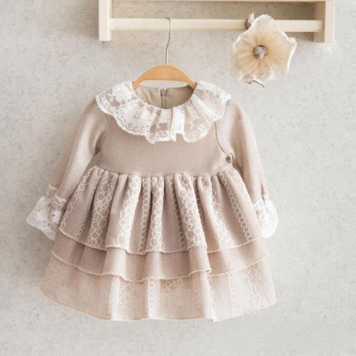 Miomini Elbise Saç Bantlı Triko Kahverengi 