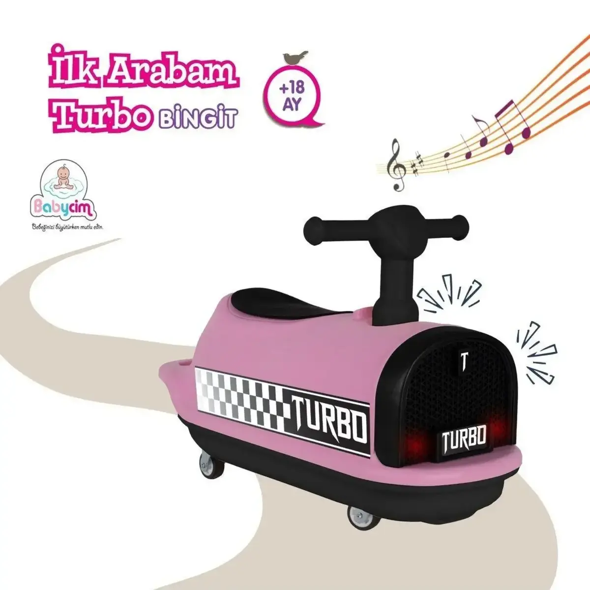 İlk Arabam Turbo Bingit Araba Pembe