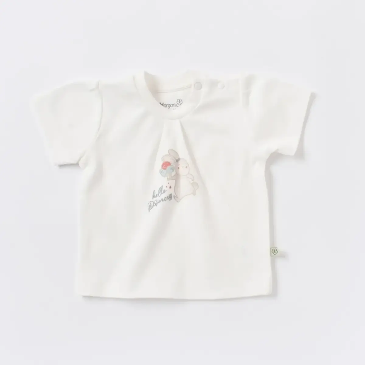 Bibaby Organik 2li Takım Şortlu Pretty Ears Mint - Ekru