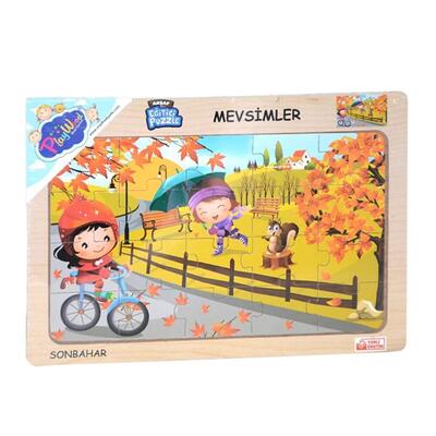 Playwood Ahşap Eğitici Puzzle Mevsimler