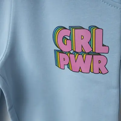 Winimo Eşofman Altı Pwr Girl Baskılı Mavi