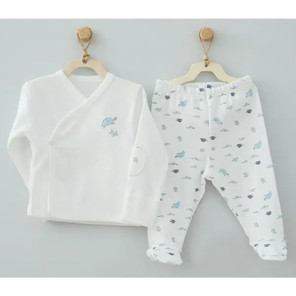 Andy Wawa 2li Takım Baby Caretta Ekru