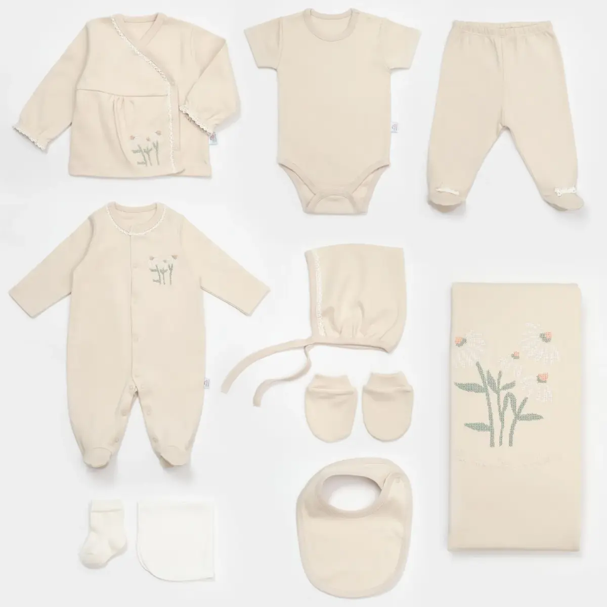 Bibaby Hastane Çıkışı 10lu Bimini Canvas Flowers Girl Latte