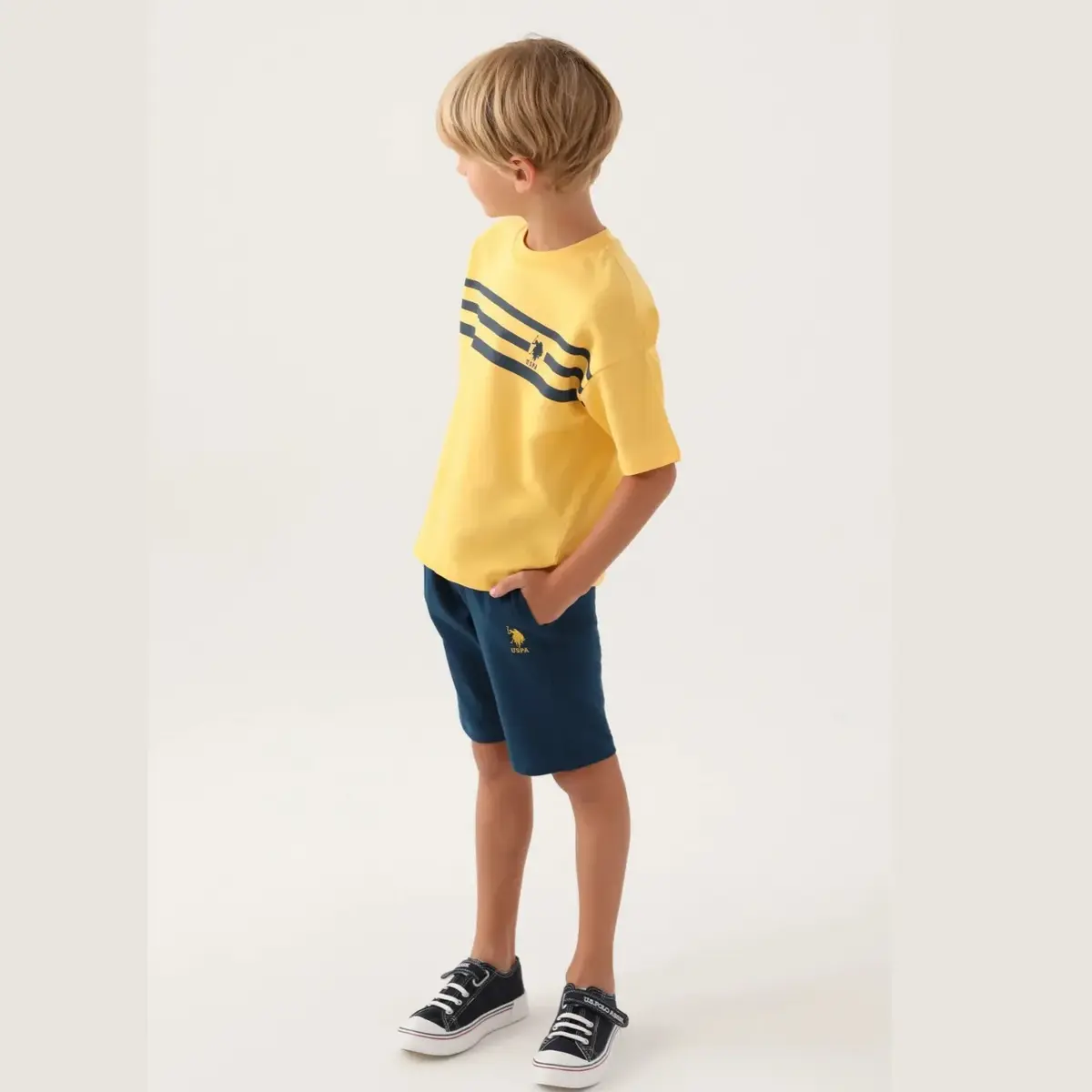 U.S. Polo 2li Takım Bermuda Kavun