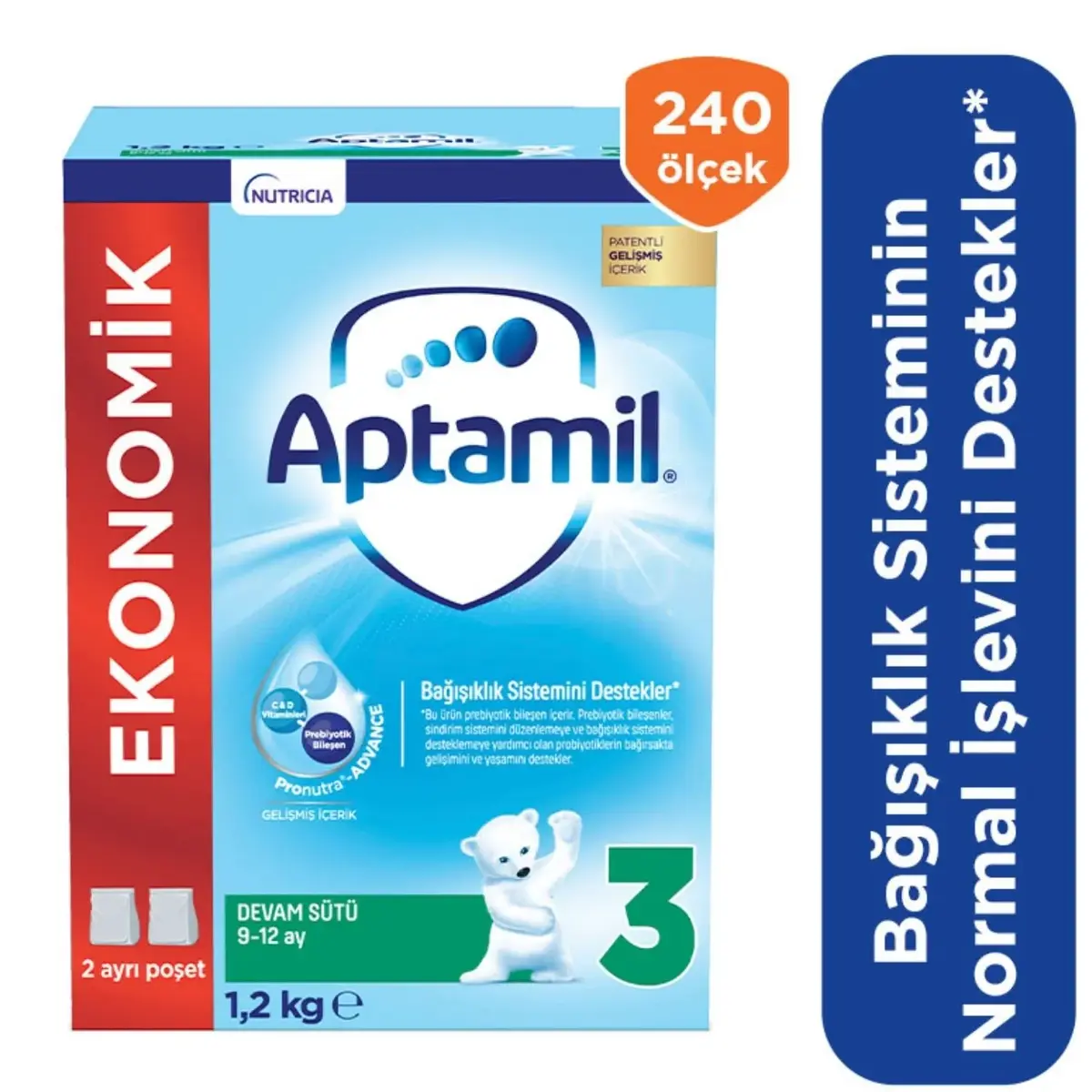 Aptamil 3 Devam Sütü 1200 Gr