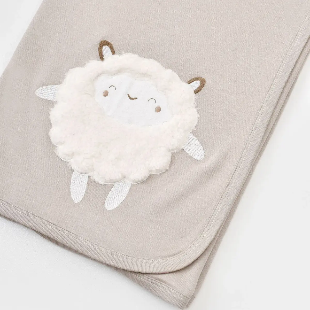 Bibaby Organik Battaniye Curly Sheep Bej