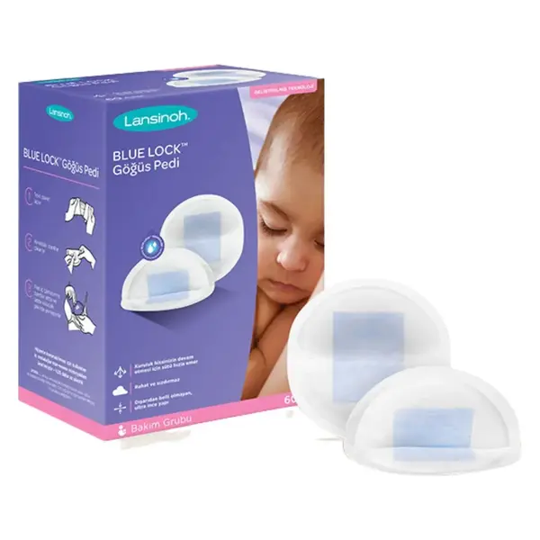 Lansinoh Blue Lock Göğüs Pedi 60lı