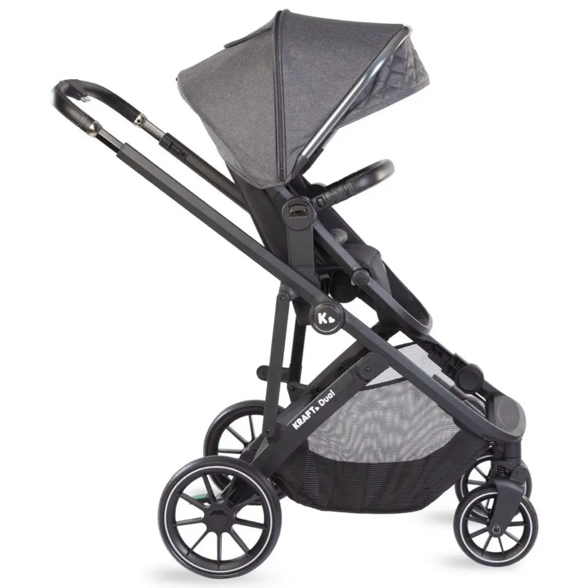 Kraft Dual İkiz Bebek Arabası Dark Grey