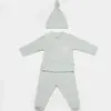Bibaby Organik Zıbın Takımı 3lü Modal Nature Relax Baby Mint