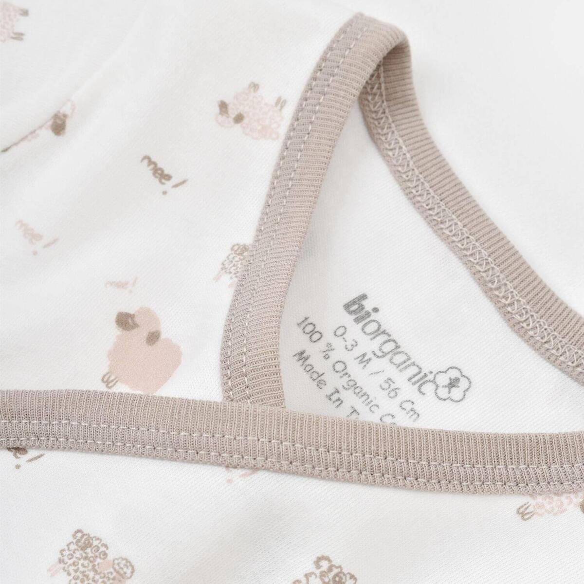 Bibaby Organik Zıbın Takımı Curly Sheep Bej