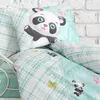 Cottonbox Bebek Nevresim Takımı Panda Mint