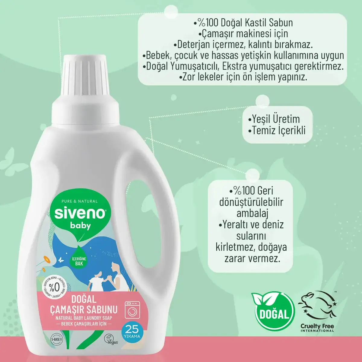 Siveno Baby Doğal Çamaşır Sabunu 750 ml
