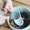 OiOi Silikon Mama Kaşığı 2'li Bambu Saplı Aqua Green/Velvet Rose