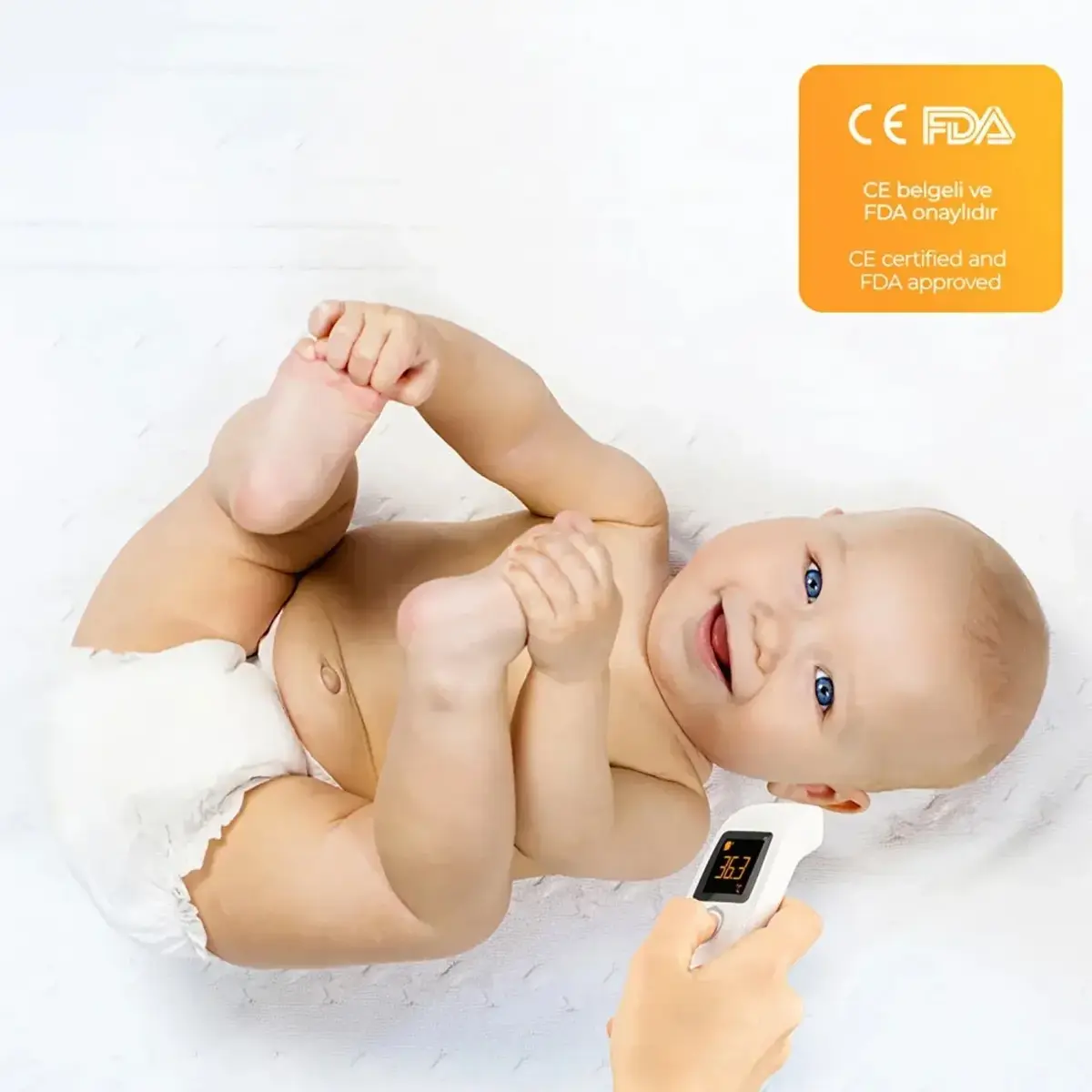 Kanz Dijital Temassız Alından Ateş Ölçer