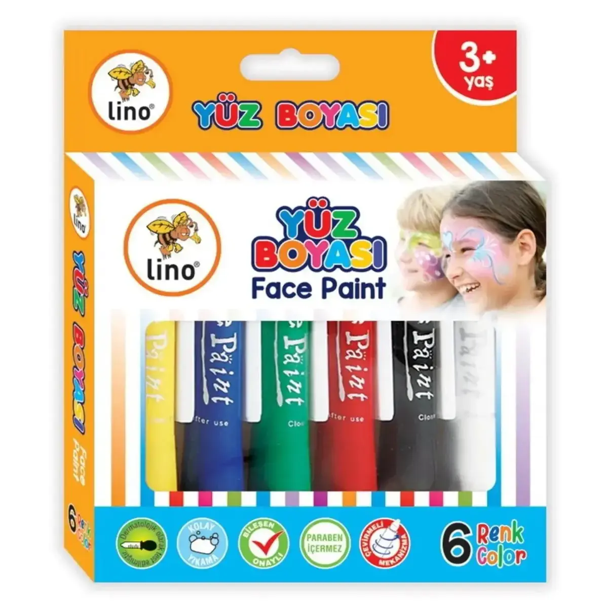 Carioca Lino Yüz Boyası 6'Lı
