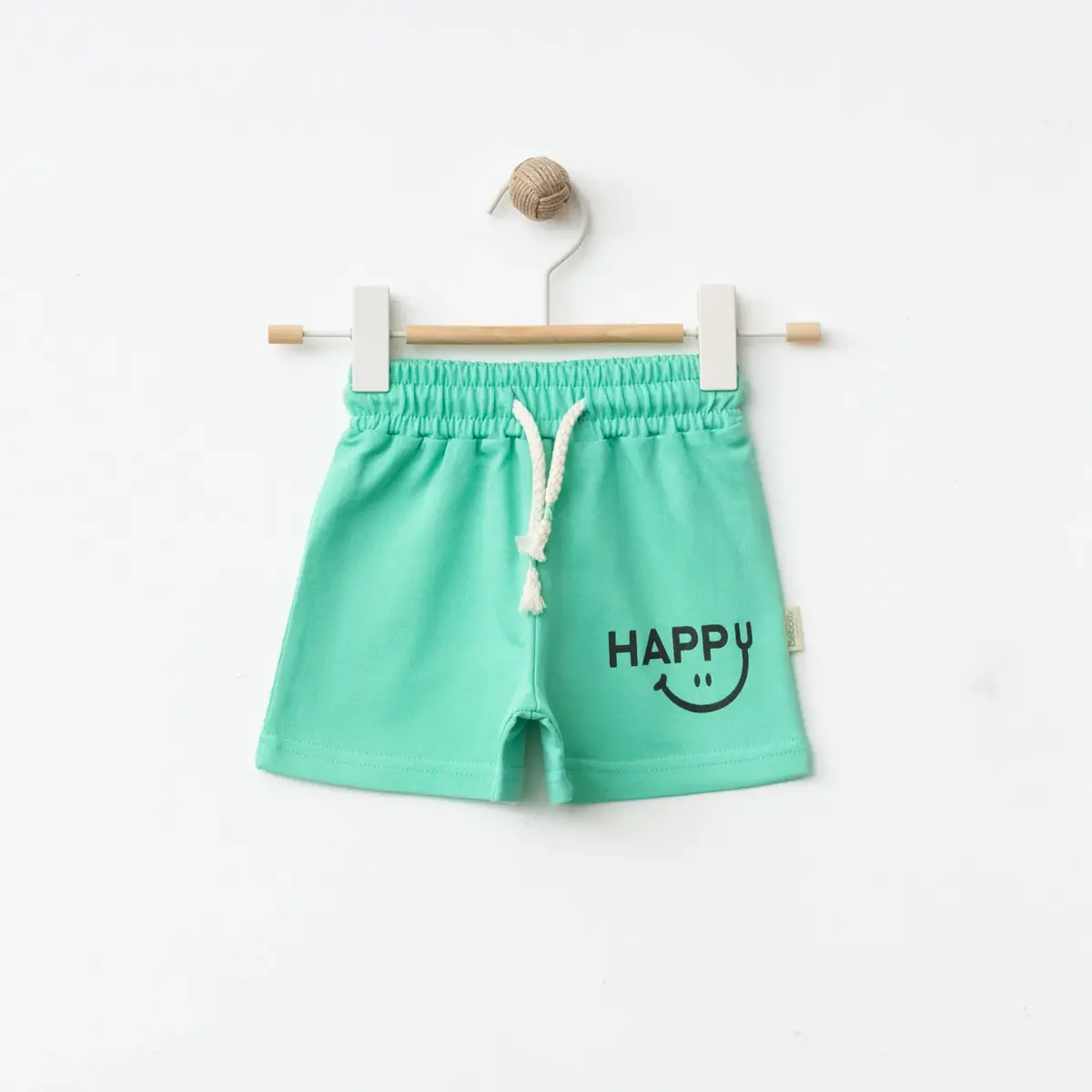 Bebolly Şort Happy Baskılı Mint
