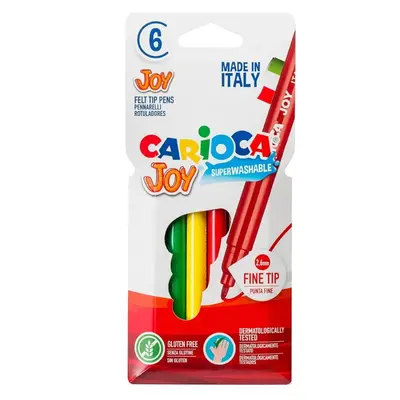 Carioca Joy Yıkanabilir Keçeli Boya Kalemi 6lı