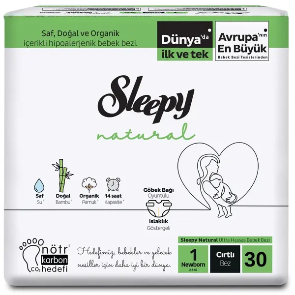 Sleepy Bebek Bezi Prematüre 0-3 kg 30lu