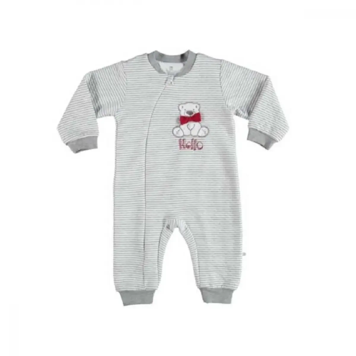 Bibaby Uyku Tulumu Hello Teddy Gri Çizgili