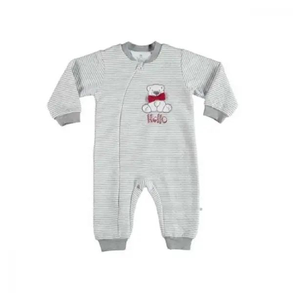 Bibaby Uyku Tulumu Hello Teddy Gri Çizgili