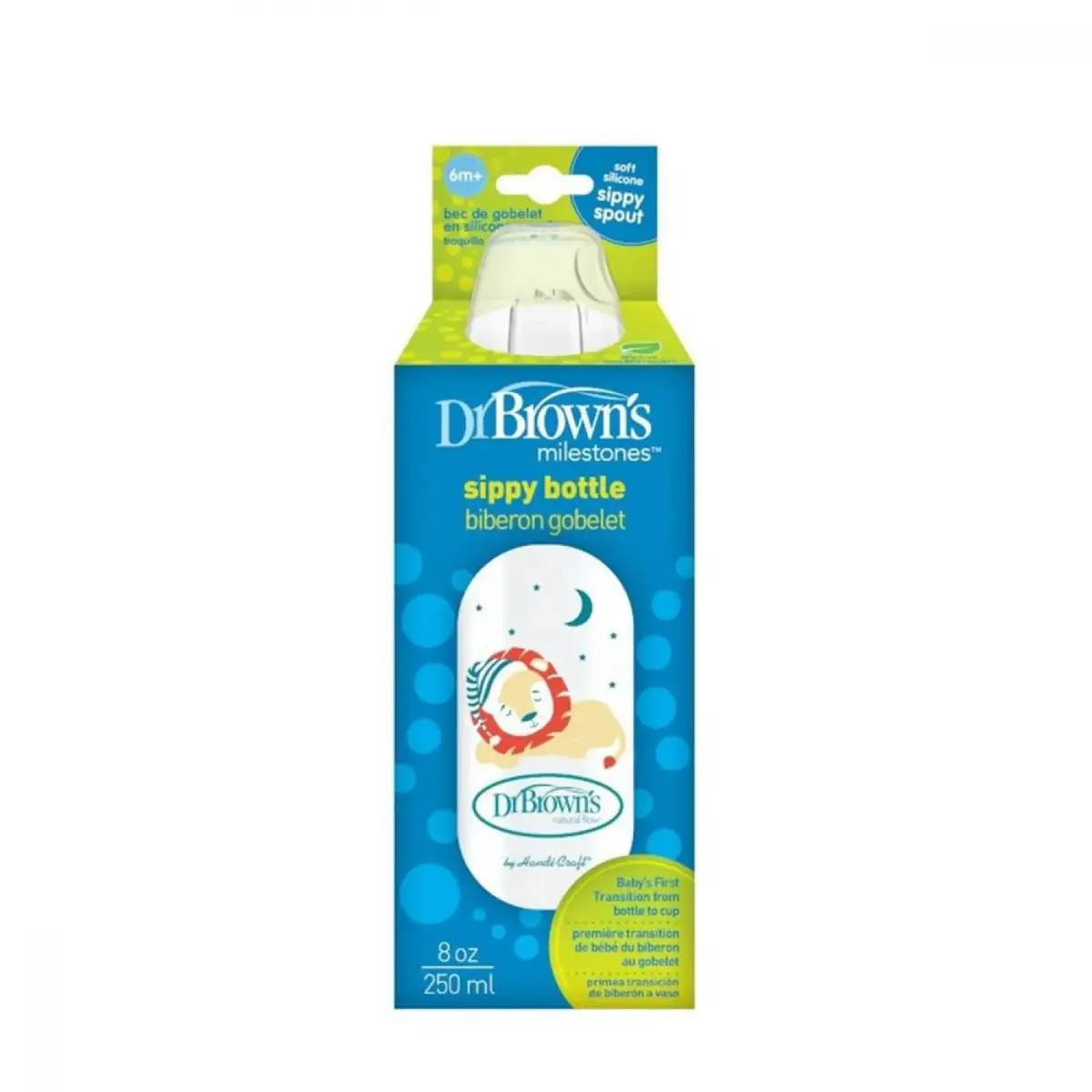 Dr Browns Sippy Spout Dar Ağız PP Biberon 250 ml Aslan