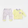 Bibaby Organik Pijama Takımı Love You Baby Yellow Lavander