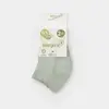 Bibaby Organik Çorap Soket 2li Summer Mint  - Ekru
