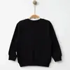 Bebolly Sweatshirt Snap Baskılı Siyah
