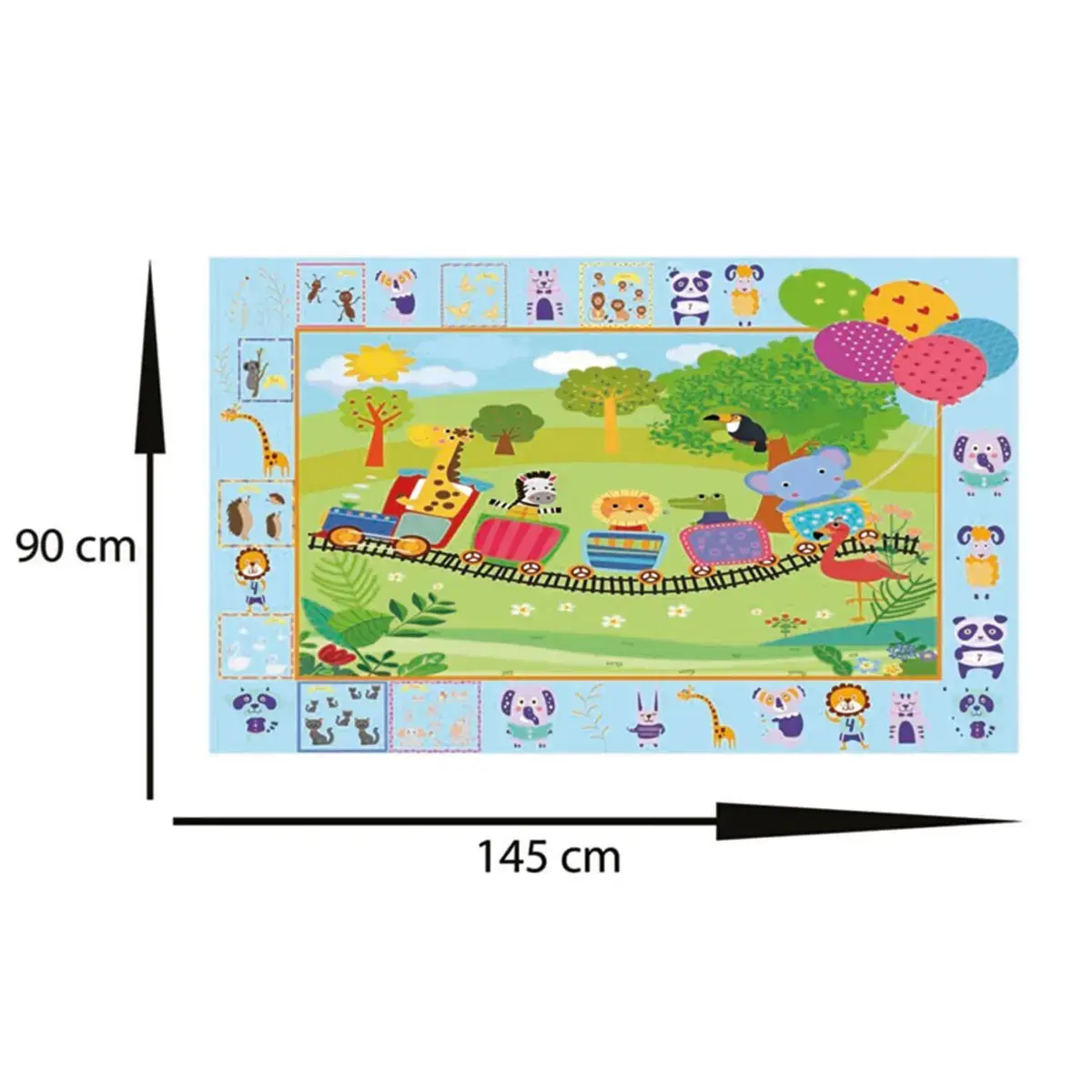 Safemom Oyun Matı Hayvanlar 90x145 cm