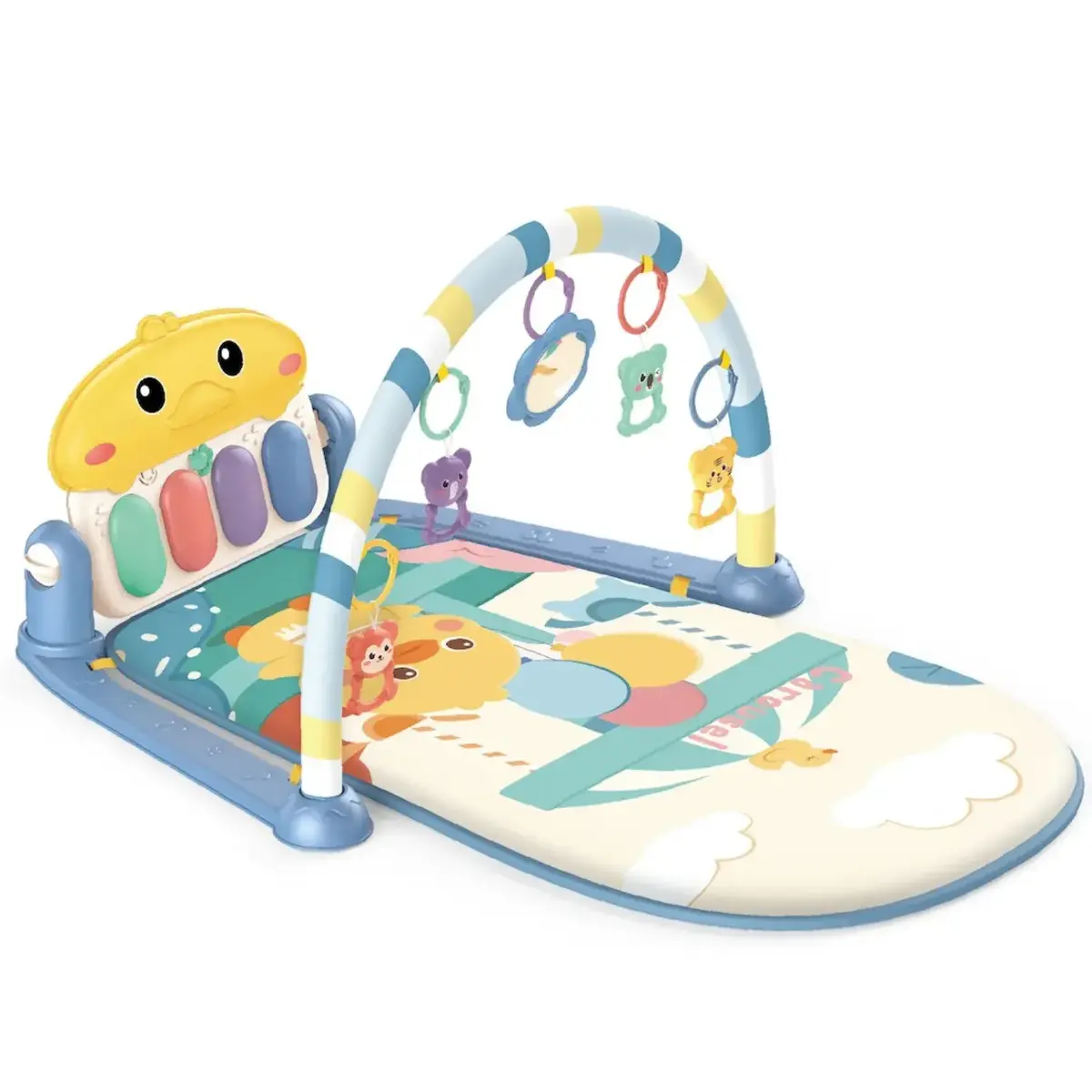 Piyanolu Ördek Gökkuşağı Bebek Oyun Halısı