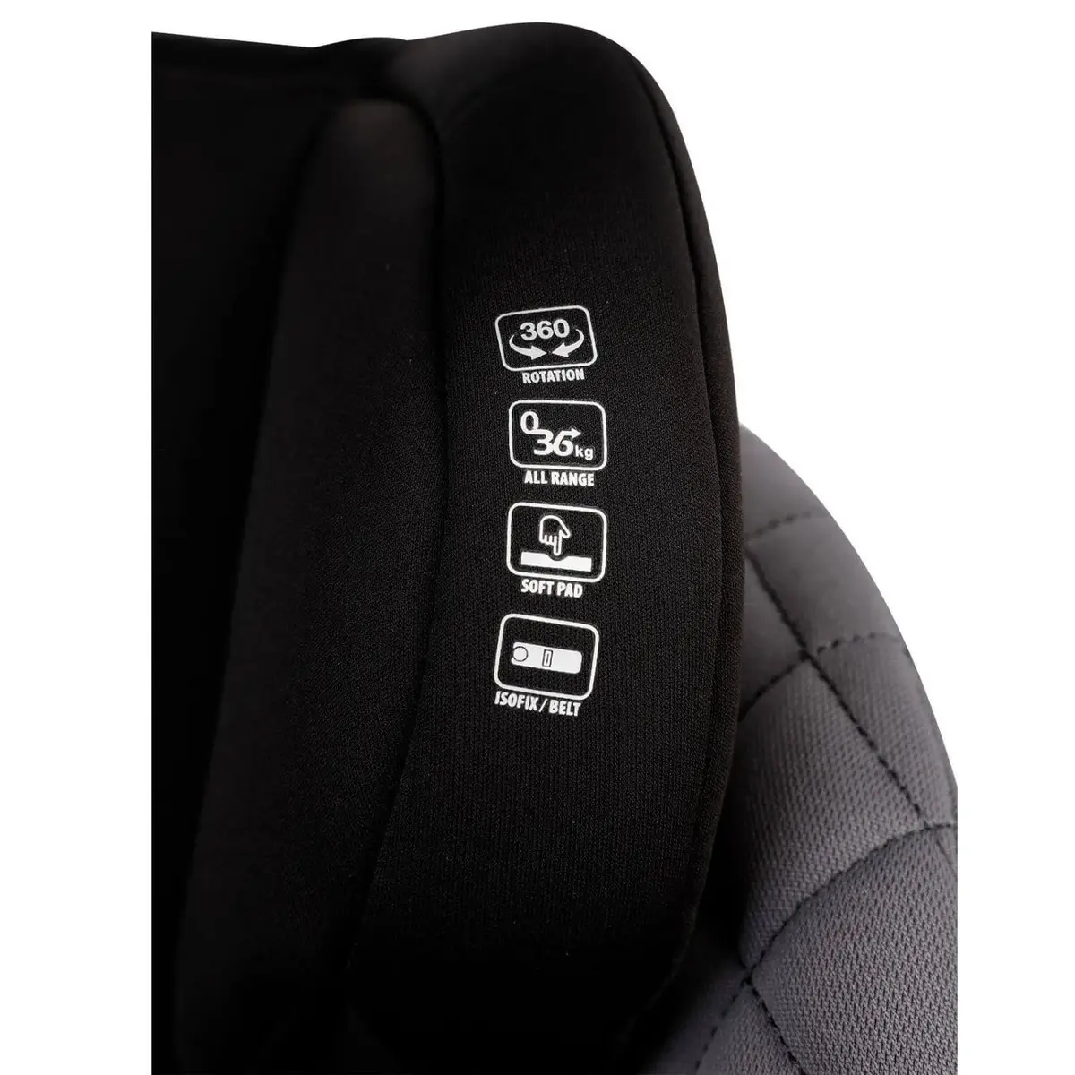 Kraft Safe Turn Oto Koltuğu 0-36 Kg Black Grey