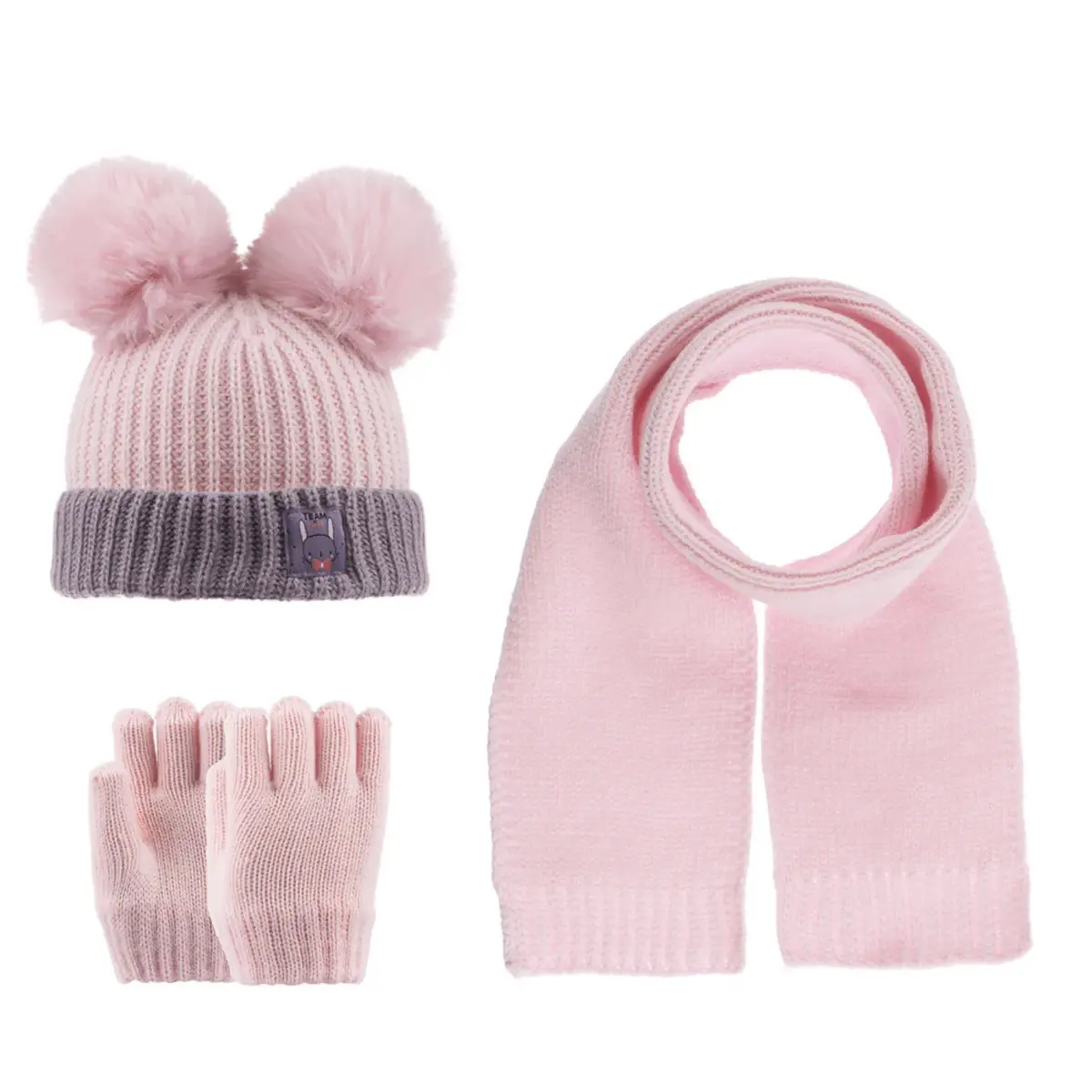 Kitti Atkı Bere Eldiven Takım Lavanta