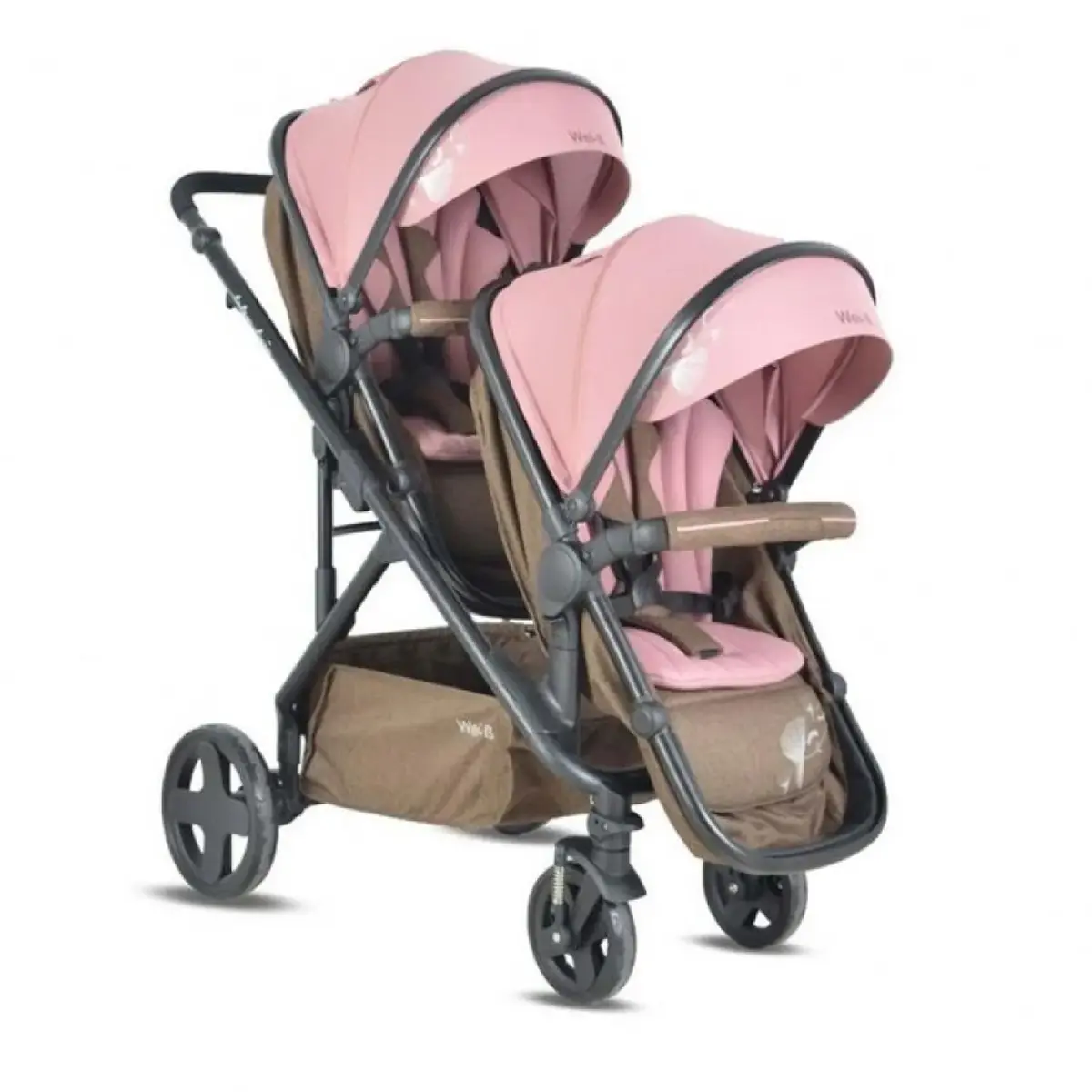 Wei-B Totem İkiz Travel Sistem Bebek Arabası Pembe