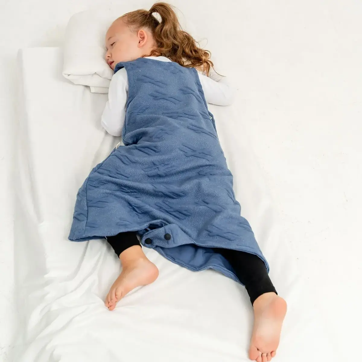 Moi Noi Uyku Tulumu Çıtçıtlı Mavi Alacalı