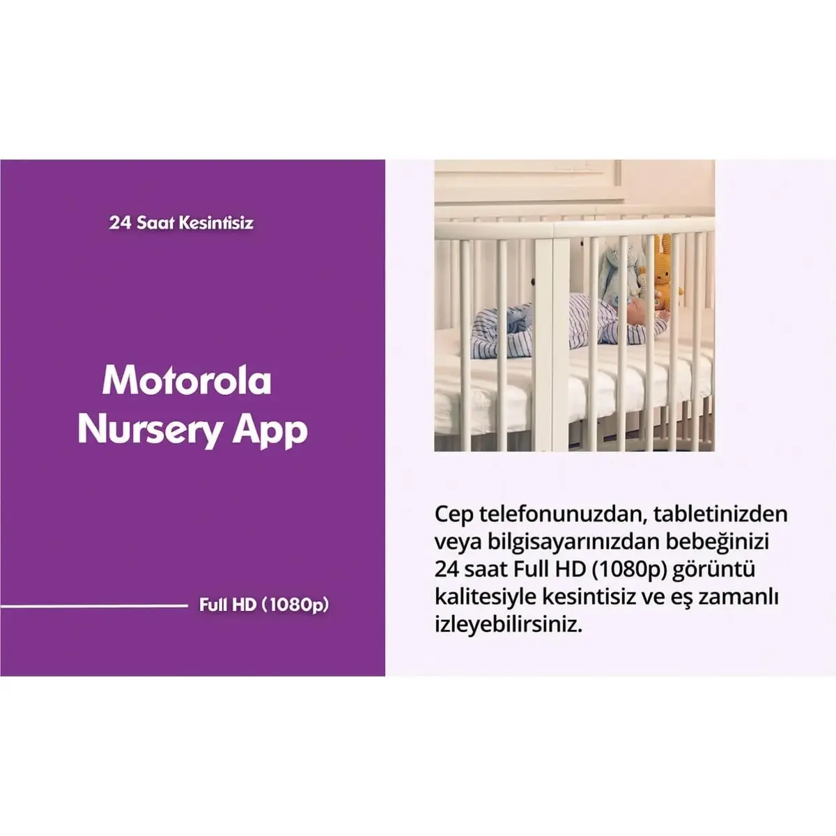 Motorola PİP1510 FHD Wifi  Connect Bebek Kamerası 5 inç LCD