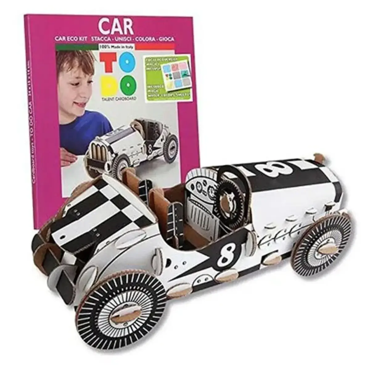 Todo 3D Boyanabiliir Vıntage Yarış Arabası