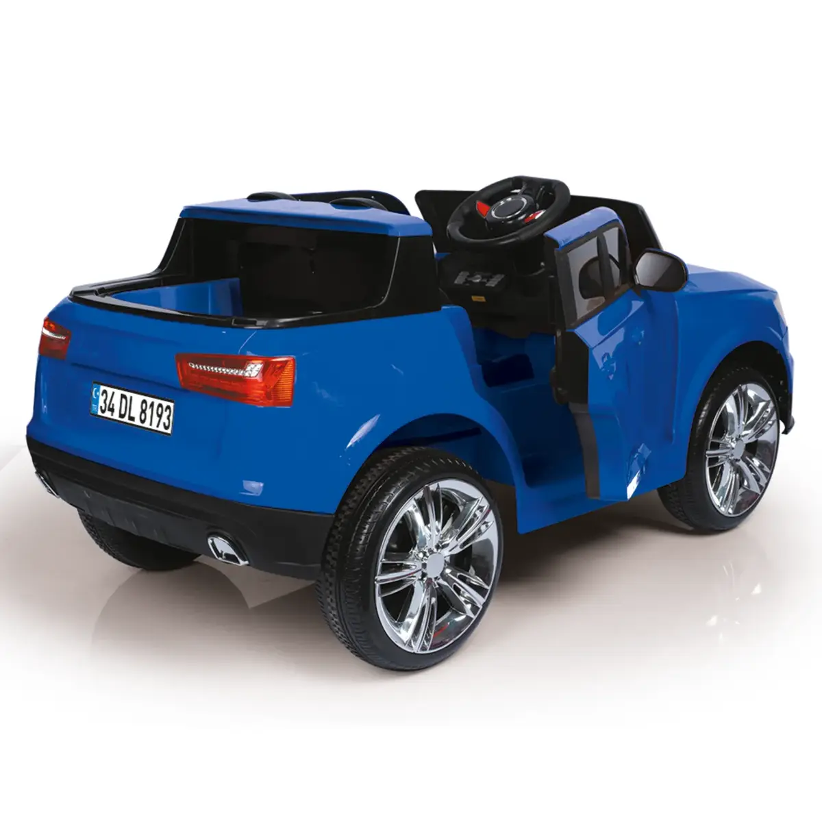 Dolu Pick-Up Akülü Araba Uzaktan Kumandalı 12 V Mavi